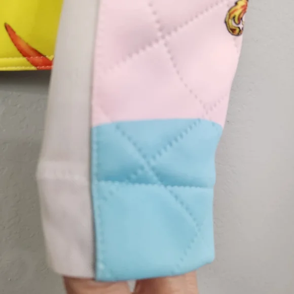 Oh La La Seashell Printed Quilted Scuba Mesh Combo Jacket, $320! Mixed Media - Picture 5 of 16